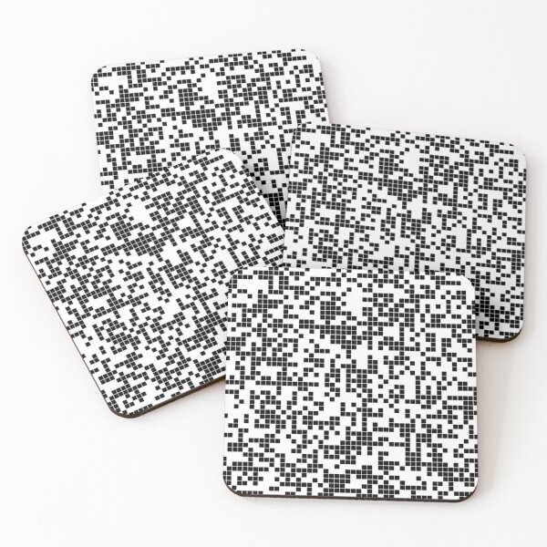 Item preview, Black and white pixels designed and sold by NoahDea.