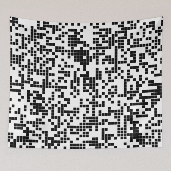 Item preview, Black and white pixels designed and sold by NoahDea.