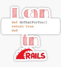 Do It in Rails Sticker