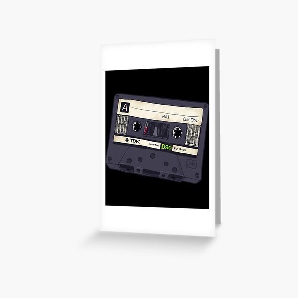 Cassette TDK D90 | Perfect Gift|blondie Greeting Card