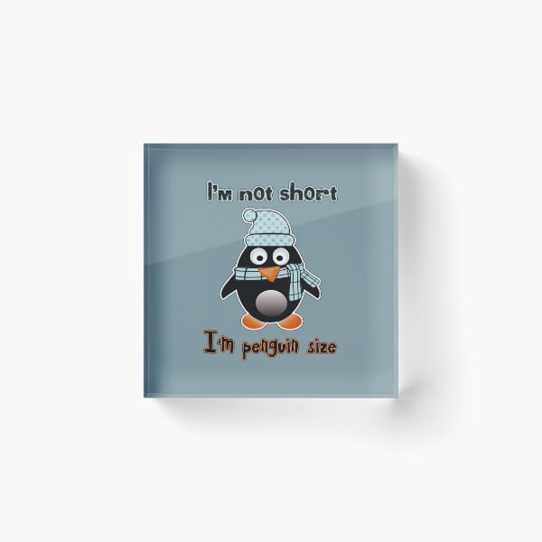 Item preview, I’m not short I’m penguin size | penguins lover designed and sold by NathBros.