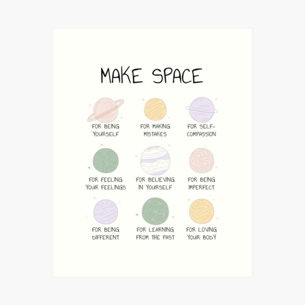 Mental Health Poster School Counselor Psychologist Therapist Office Decor Affirmations Art Positivity Wellness Wellbeing Happiness Art Print