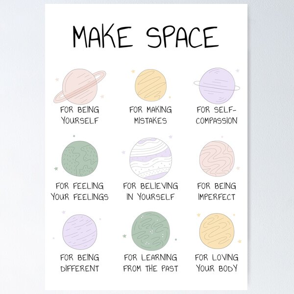 Item preview, Mental Health Poster School Counselor Psychologist Therapist Office Decor Affirmations Art Positivity Wellness Wellbeing Happiness designed and sold by Therapy Tools For All.