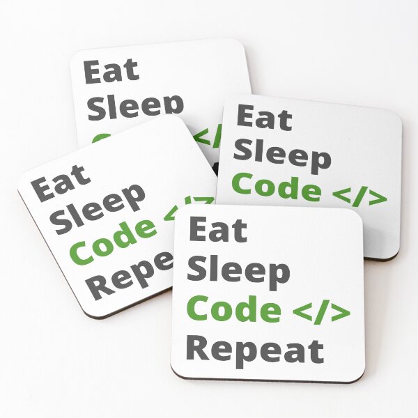 Item preview, Eat Sleep Code Repeat designed and sold by Coczzi.