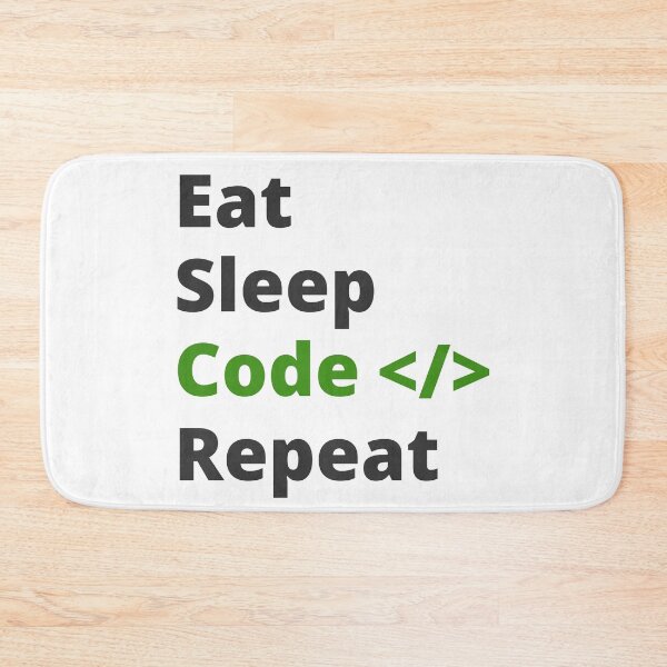 Item preview, Eat Sleep Code Repeat designed and sold by Coczzi.