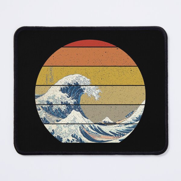 Item preview, The Great Wave Off Kanagawa Vintage Sunset designed and sold by tronictees.