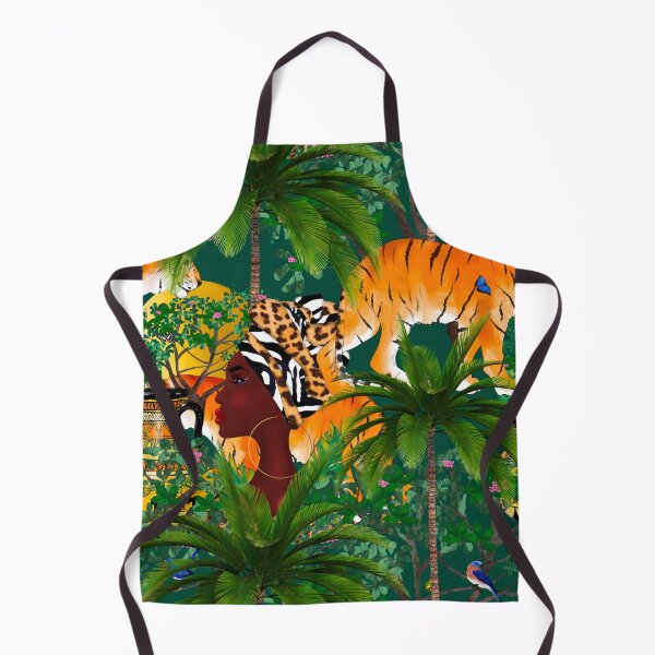 Item preview, Tigers,Jungle,tropical,exotic,African,Afro,black girl pattern designed and sold by MariaMarinova.
