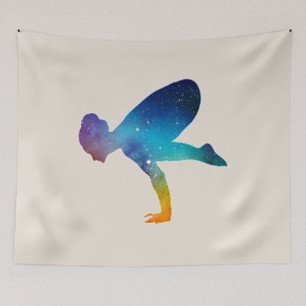 Item preview, Galaxy Yoga Acrobatic Sport Aerialist Gymnastics Watercolor Workout designed and sold by Merchking1.