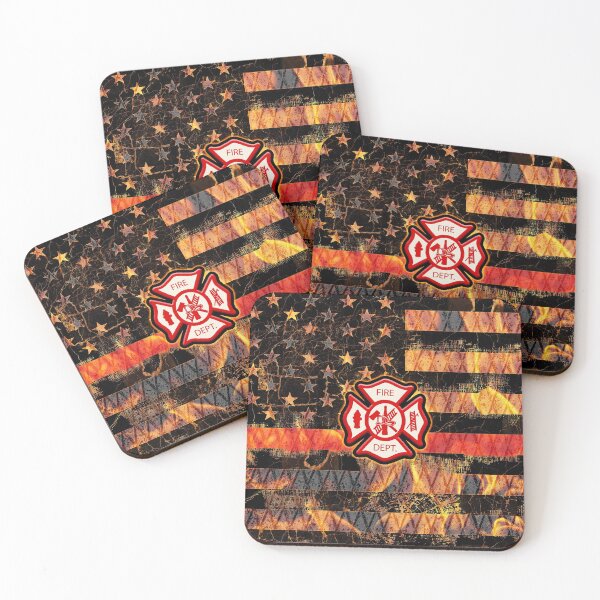Item preview, Firefighter Cross and Flames designed and sold by Jared Davies.