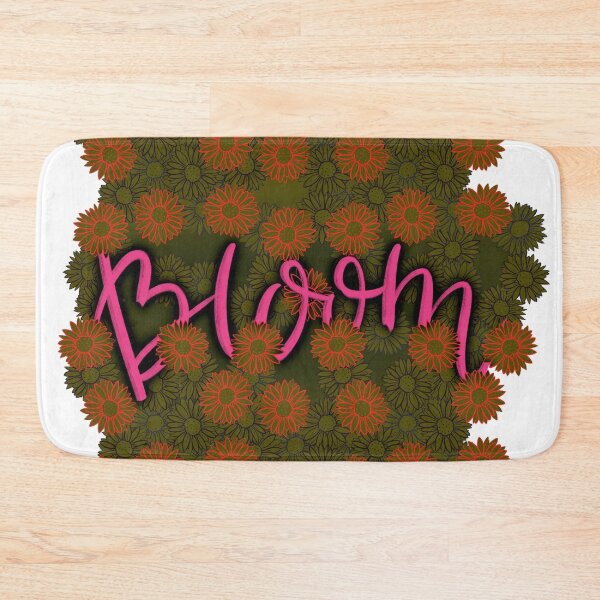 Artikelvorschau, Retro 70's Bloom - Grün, Orange und Pink entworfen und verkauft von DesignsByJaycee.