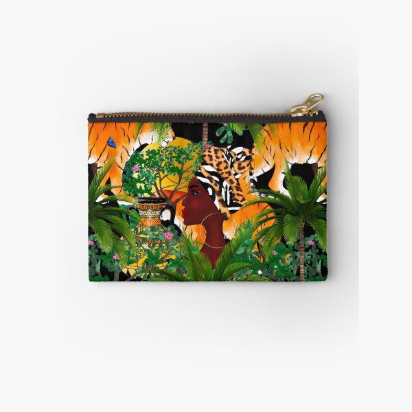 Item preview, Tigers,Jungle,tropical,exotic,African,Afro,black girl pattern designed and sold by MariaMarinova.