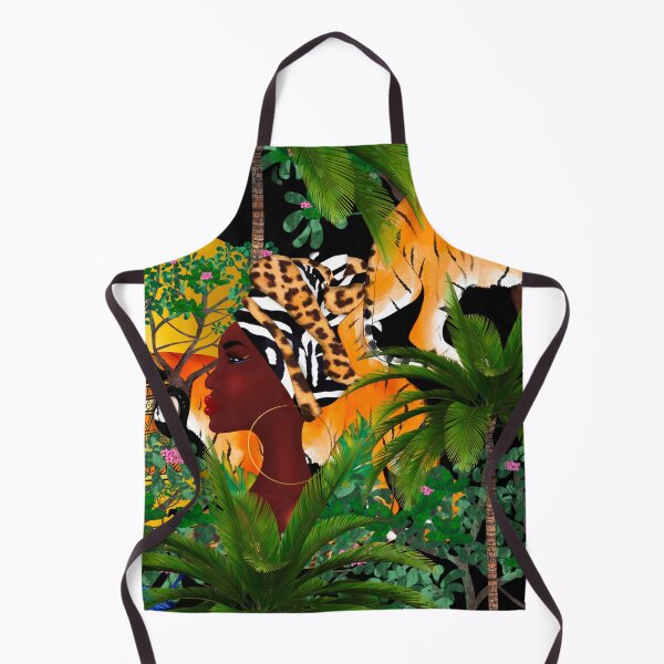 Item preview, Tigers,Jungle,tropical,exotic,African,Afro,black girl pattern designed and sold by MariaMarinova.