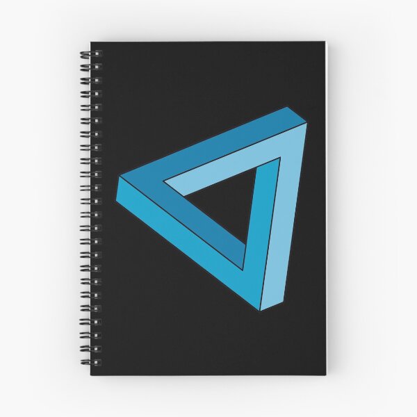 Item preview, Blue Impossible Triangle Optical Illusion designed and sold by iscaStudioArt.