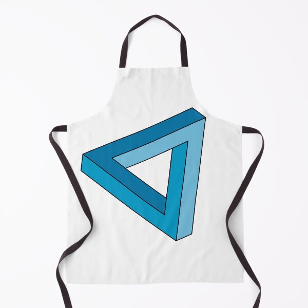 Item preview, Blue Impossible Triangle Optical Illusion designed and sold by iscaStudioArt.