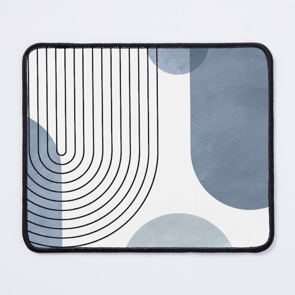 Item preview, Mid Century Blue Geometric Art 2 designed and sold by StudioArtNew.