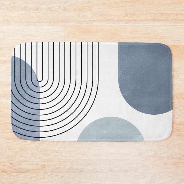 Item preview, Mid Century Blue Geometric Art 2 designed and sold by StudioArtNew.