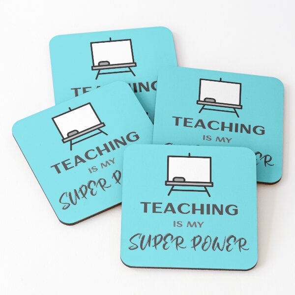 Item preview, Teaching is my Super Power Funny Teacher Design designed and sold by DKVanOss.
