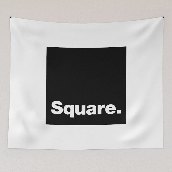 Item preview, Square in square (white letters / black square) designed and sold by dudethecreator.