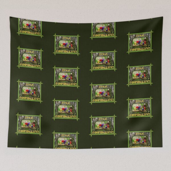 Item preview, Pikmin Woodland Family Photo! (on Dk. Green) designed and sold by epinkb.