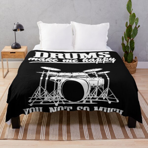 Item preview, Drums Make Me Happy Drummer Quote Funny Drumming Gift designed and sold by Stronzi.