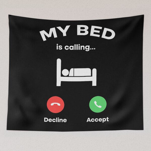 Item preview, My Bed is Calling Phone Screen - Entry call  designed and sold by Rami Khalifah.
