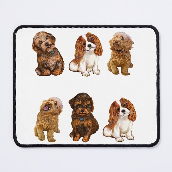 Item preview, Cavapoo Cavoodle puppy dog pattern -puppies galore ii ! cute cavalier king charles spaniel designed and sold by Artonmytee.