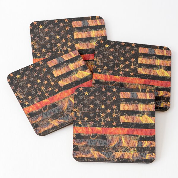 Item preview, Thin Red Line and Flames designed and sold by Jared Davies.