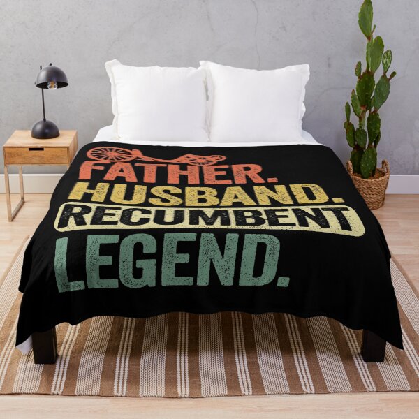 Item preview, Father Husband Recumbent Legend Funny Recumbent Bike designed and sold by Stronzi.