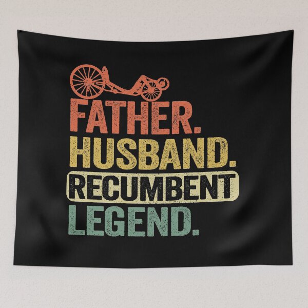 Item preview, Father Husband Recumbent Legend Funny Recumbent Bike designed and sold by Stronzi.