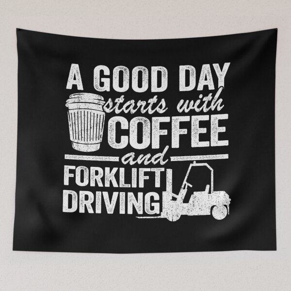Item preview, Coffee & Forklift Driving Forklift Operator Driver Gift Funny designed and sold by Stronzi.
