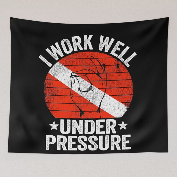 Item preview, Diving Diver Down Flag Work Well Under Pressure designed and sold by Stronzi.
