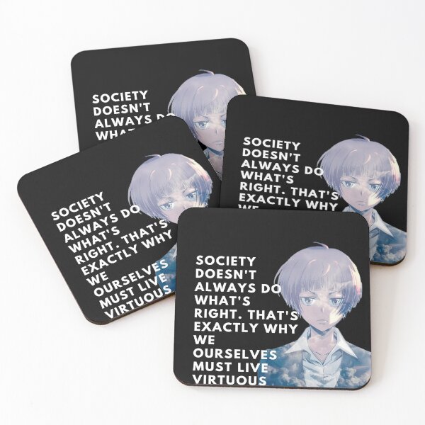 Item preview, Tsunemori Akane Psycho Pass society quote designed and sold by Chaos-Touch.