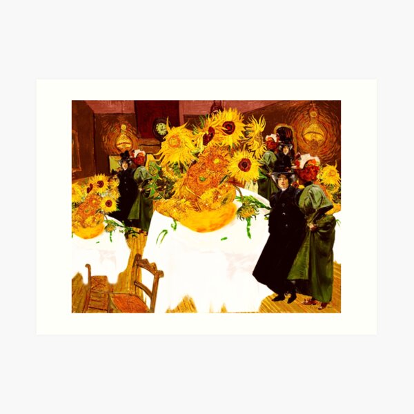 "Sunflower Cafe" Art Print for Sale by IrisPrism Redbubble