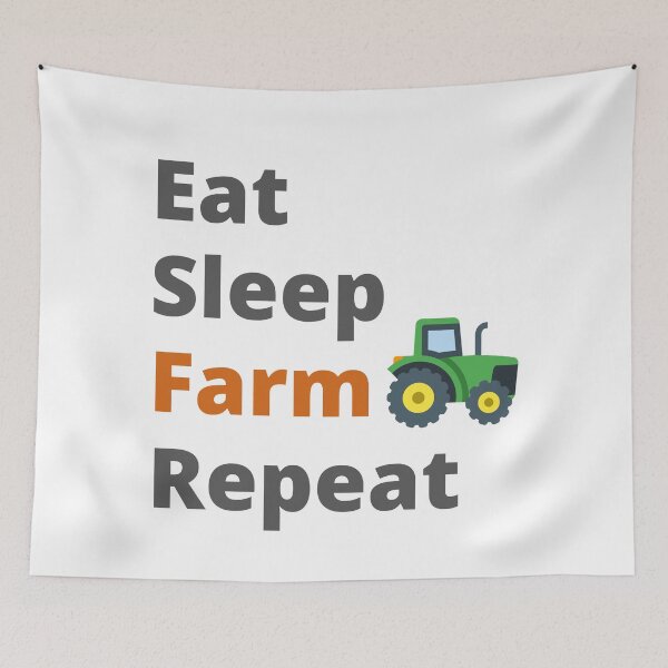 Item preview, Eat Sleep Farm Repeat designed and sold by Coczzi.