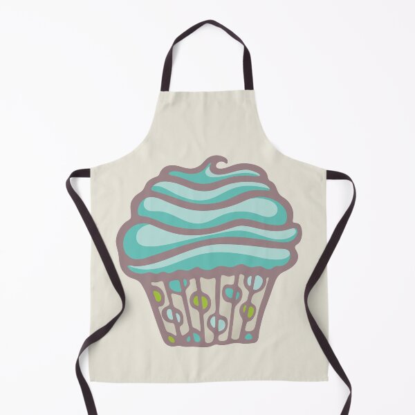 Item preview, POLKA DOT CUPCAKE DREAMS in TURQUOISE BLUE - UnBlink Studio by Jackie Tahara designed and sold by Jackie Tahara of UnBlink Studio.