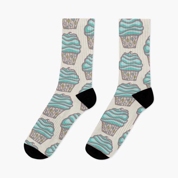 Item preview, POLKA DOT CUPCAKE DREAMS in TURQUOISE BLUE - UnBlink Studio by Jackie Tahara designed and sold by Jackie Tahara of UnBlink Studio.