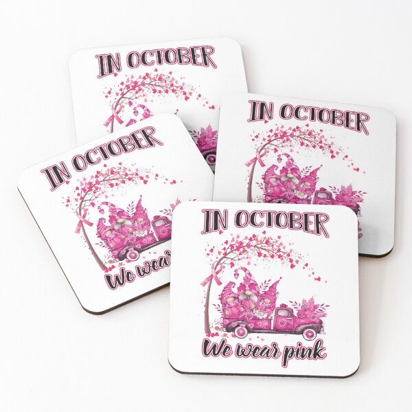Item preview, In October We Wear Pink gnomes Breast Cancer Awareness, halloween 2021 designed and sold by ecomdesign.