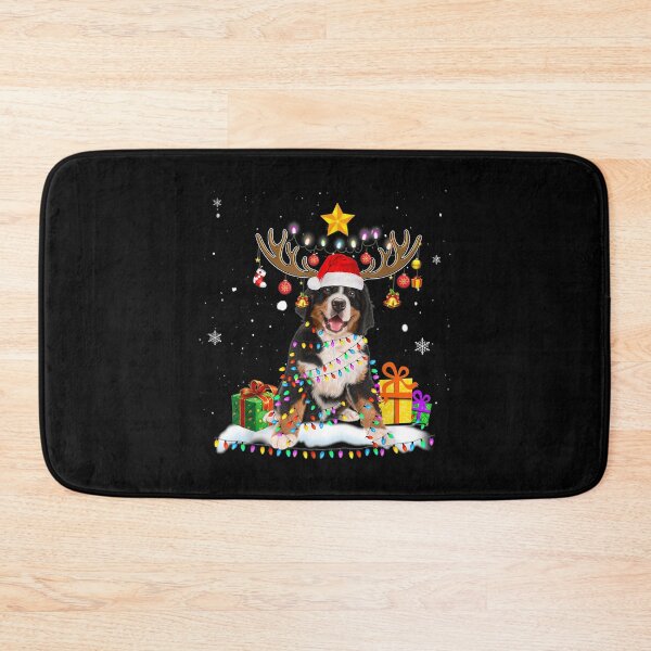 Item preview,  Christmas Bernese Mountain Dog Reindeer Lights designed and sold by bessiey23.
