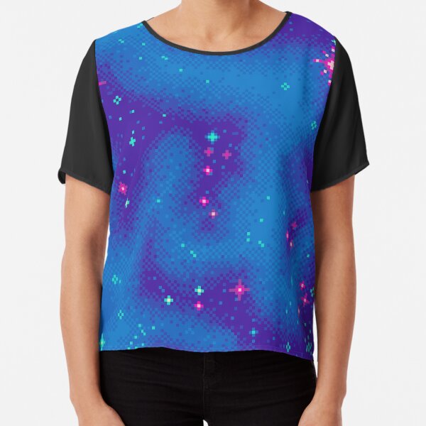 Indigo Nebula (8bit) Chiffon Top