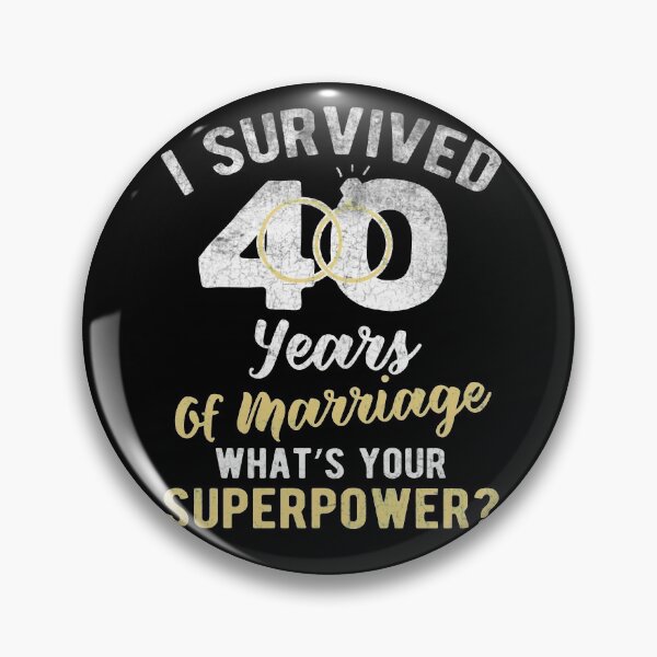 Item preview, 40 years of marriage Retro 40th wedding anniversary Present designed and sold by LAXIR.