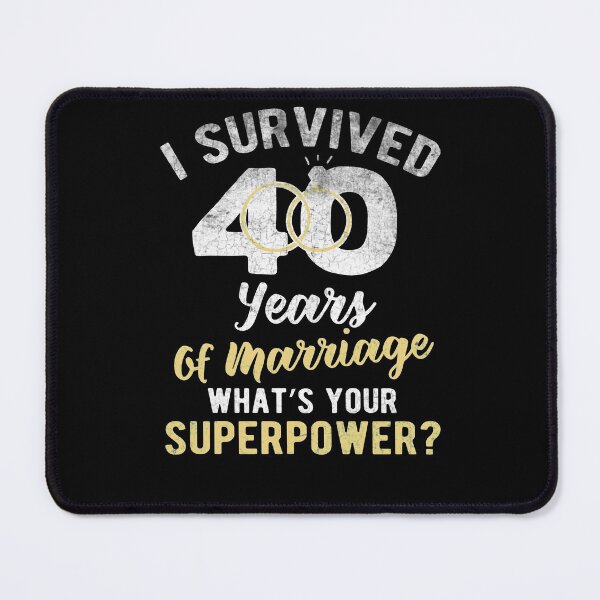 Item preview, 40 years of marriage Retro 40th wedding anniversary Present designed and sold by LAXIR.