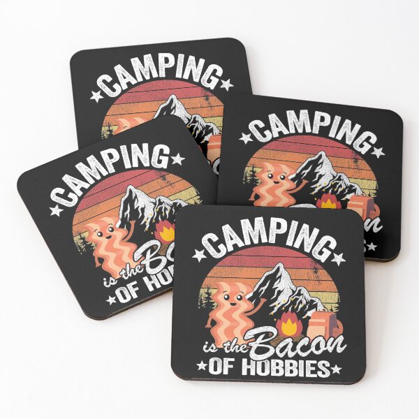 Item preview, Camping Is The Bacon Of Hobbies Funny Outdoor Gift Vintage designed and sold by Stronzi.