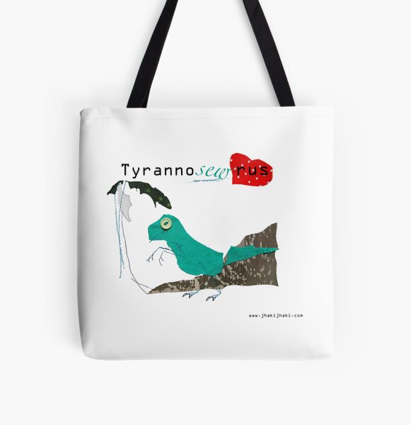 TyrannoSEWrus design from jhakijhaki.com All Over Print Tote Bag