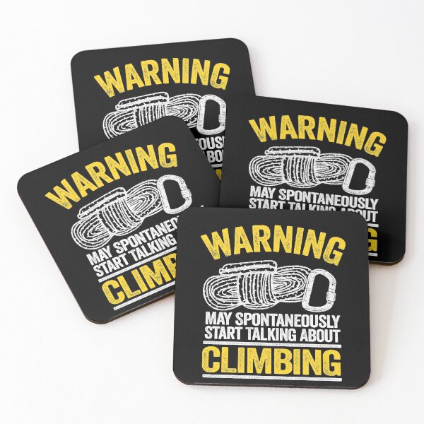 Item preview, Warning May Spontaneously Start Talking About Climbing Funny Climbing designed and sold by Stronzi.