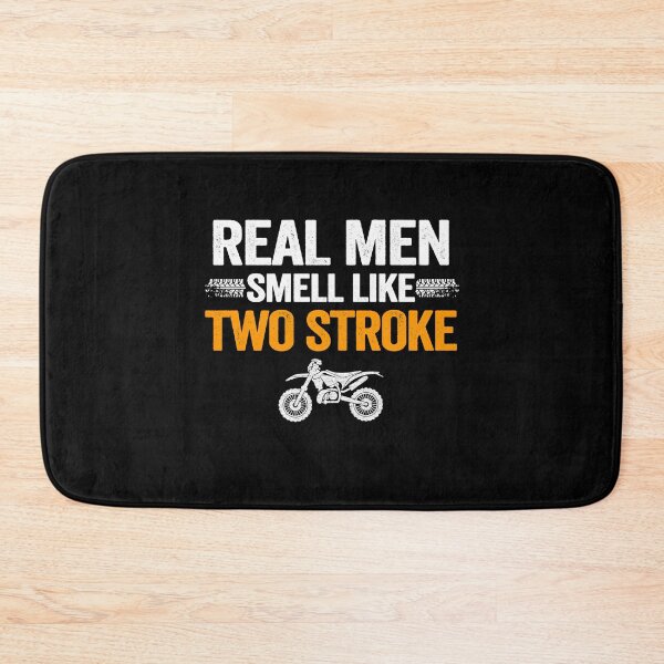 Item preview, Real Men Smell Like Two Stroke Dirt Bike Funny Motocross designed and sold by Stronzi.