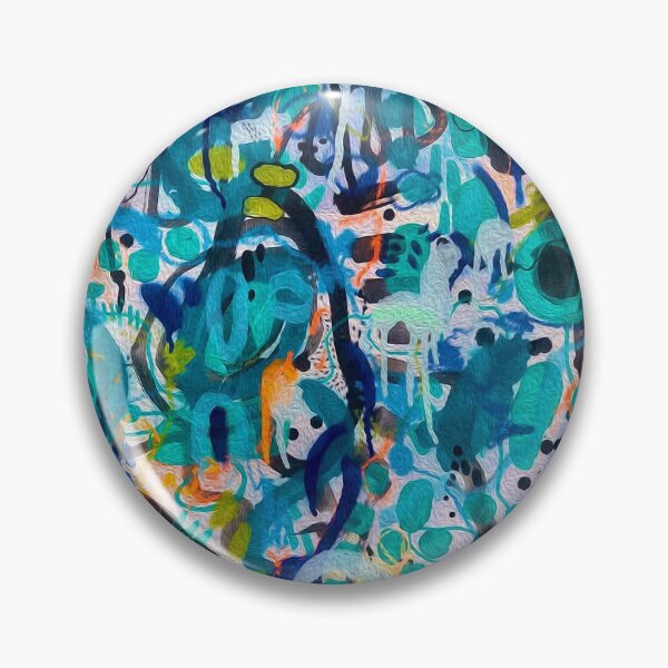 Item preview, blue graffiti, electric skies designed and sold by Rachelbarberart.