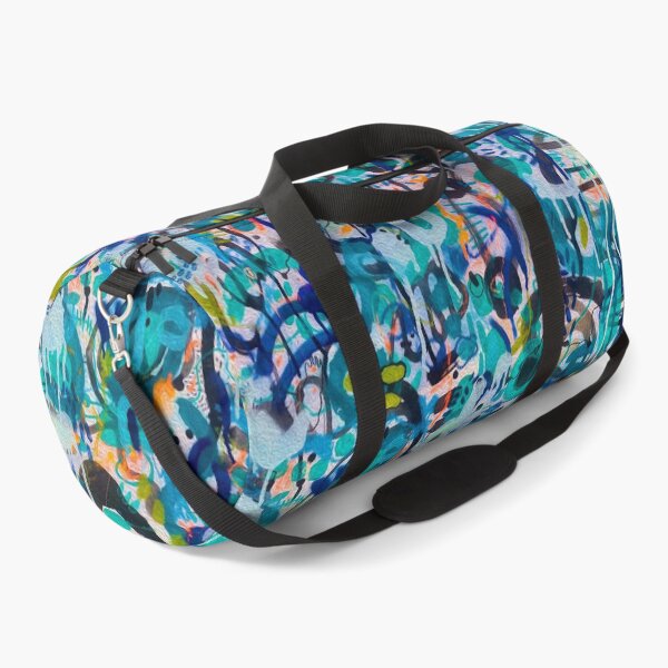 Item preview, blue graffiti, electric skies designed and sold by Rachelbarberart.