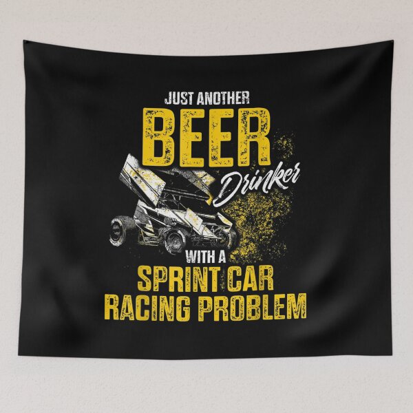 Item preview,  Sprint Car Racing Beer Drinker Race Track Racer designed and sold by paudels.