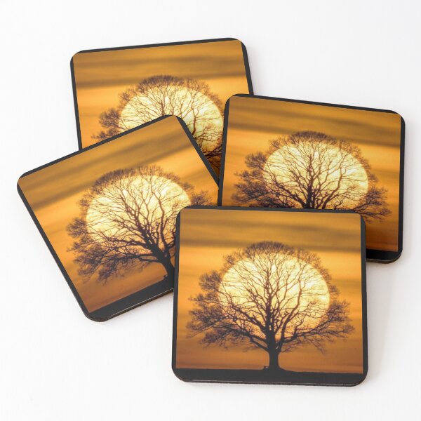 Item preview, Setting Sun Behind The Tree 1 designed and sold by Rowena Jones.