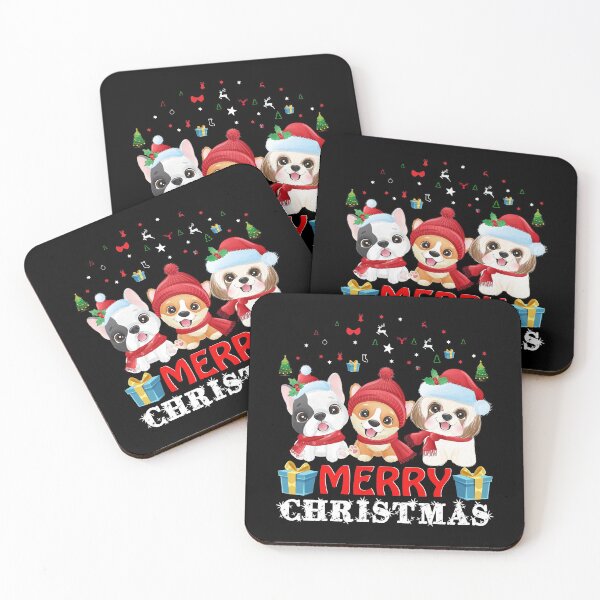 Item preview, Merry Christmas 2021 puppy dogs designed and sold by angelusdark.
